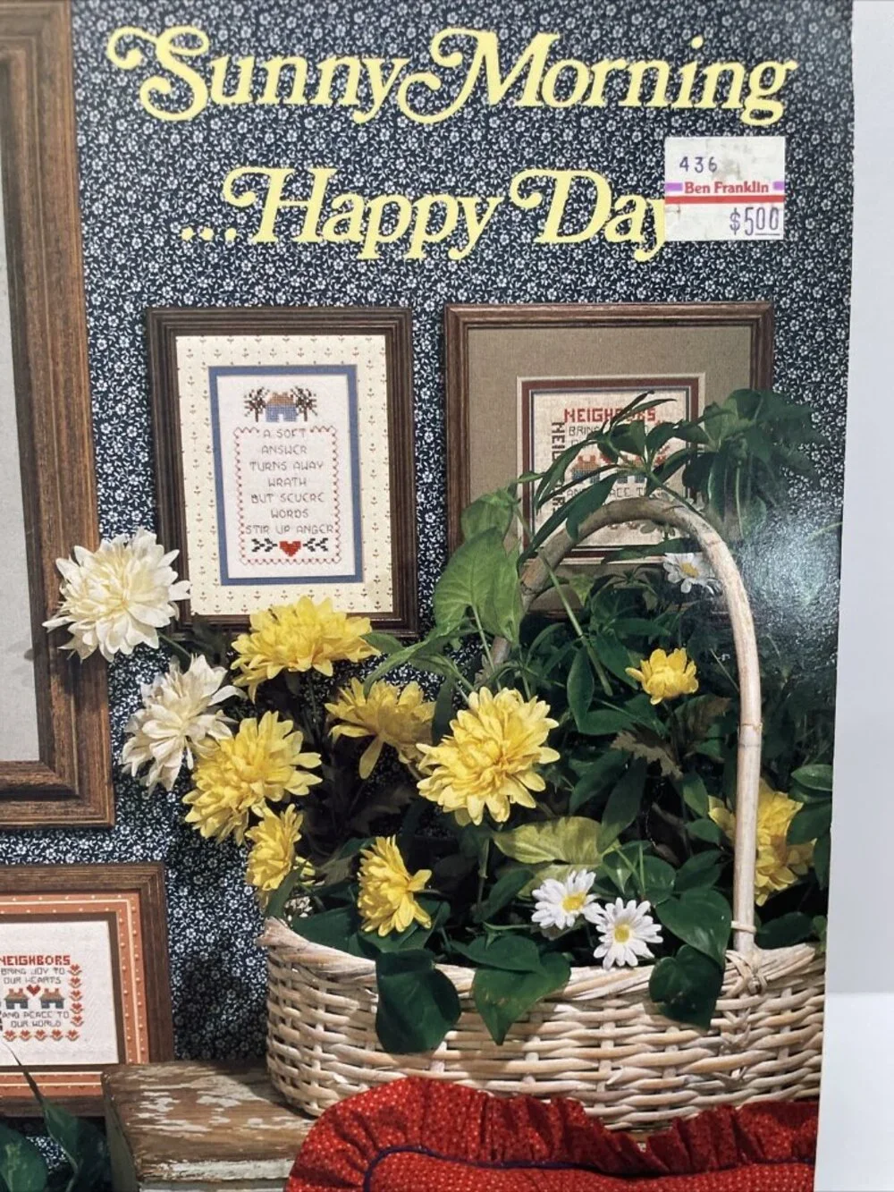 Stoney Creek 1986 Sunny Morning Happy Day Cross Stitch Patterns Booklet 34 -VGUC